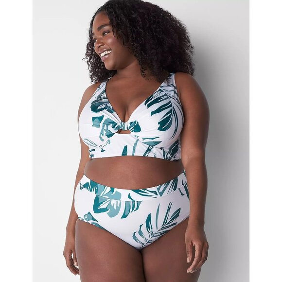 Lane Bryant Cacique High Waist Swim Brief 28 - Picture 3 of 3